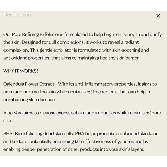 SEALED Flanerie Waterlily PHA Pore Refining Exfoliator Gentle Facial Exfoliation - Picture 4 of 9